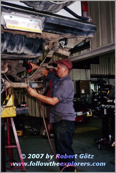 Jeremy Mounting the Leaf Springs