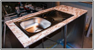 Kitchen Countertop Foiled With Sink