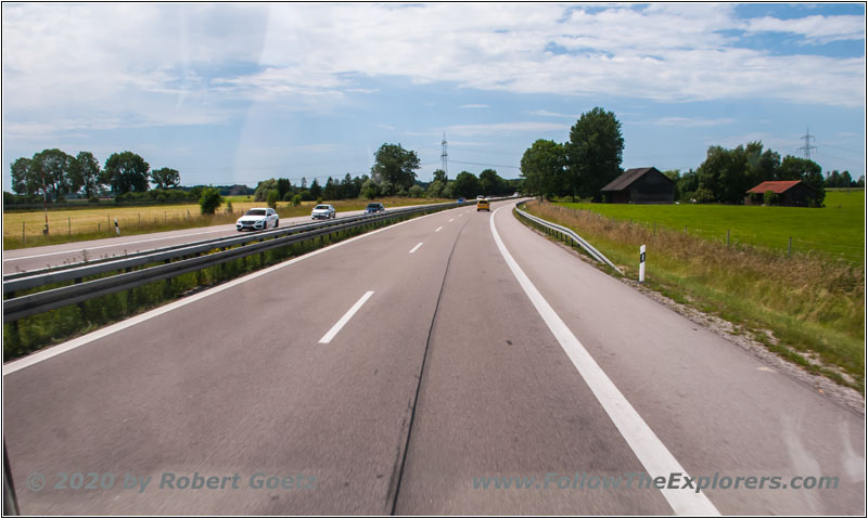 Fahrt zum TÜV auf der A96