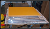 Shelter rear storage separation wall Shelter rear storage separation wall