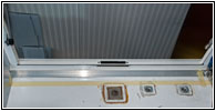 Shelter rear storage separation cable conduit passenger side Shelter rear storage separation cable conduit passenger side