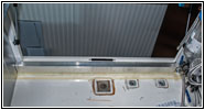 Shelter rear storage separation cable conduit passenger side Shelter rear storage separation cable conduit passenger side
