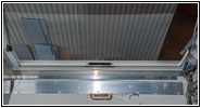 Shelter rear storage separation cable conduit passenger side Shelter rear storage separation cable conduit passenger side
