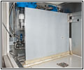 Shelter rear storage separation wall Shelter rear storage separation wall