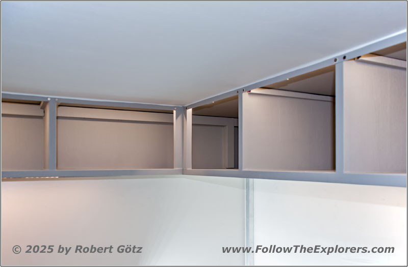 Shelter top bed storage and ceiling foiled Shelter top bed storage and ceiling foiled