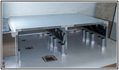 Shelter pedestal floor seating