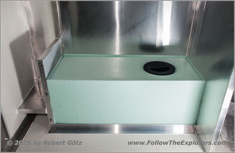 Shelter bathroom greywater mount