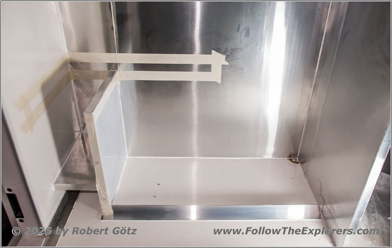 Shelter bathroom greywater mount