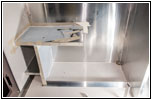 Shelter bathroom greywater mount