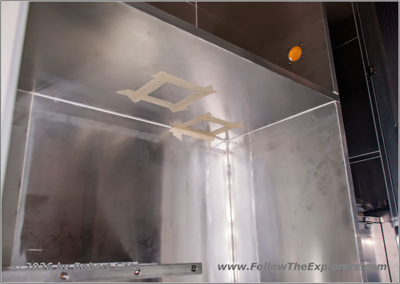 Shelter bathroom sink and tap mount