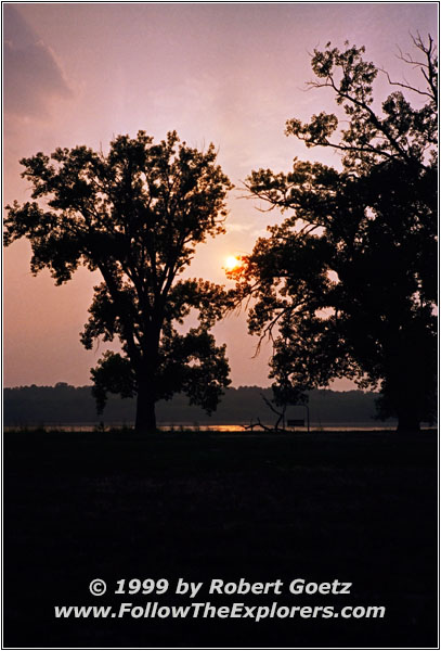 Sunset Mississippi River, IL