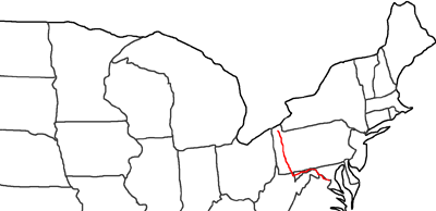 Karte George Washington Trail