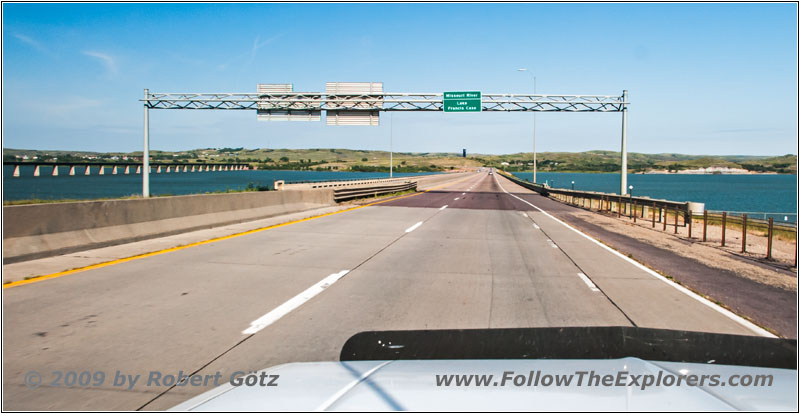 Interstate 90, Missouri River/Lake Francis Case, South Dakota