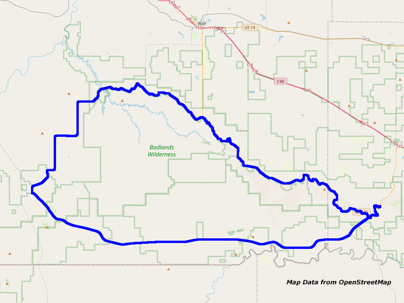 Map Cedar Pass Roundtrip Map Cedar Pass Roundtrip