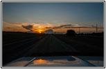 Sonnenuntergang, Highway 51, South Dakota