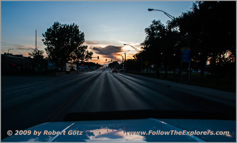 Sonnenuntergang, Highway 51/E 2nd St, Gillette, South Dakota
