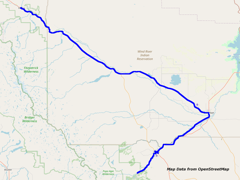 Map Dubois to Lander Map Dubois to Lander