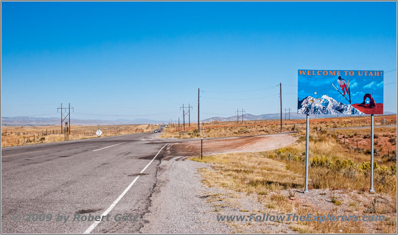Highway 89, Staatsgrenze Wyoming & Utah Highway 89, Staatsgrenze Wyoming & Utah