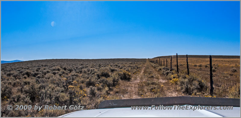 Backroad, Staatsgrenze Wyoming & Utah Backroad, Staatsgrenze Wyoming & Utah