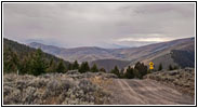 Lewis and Clark Hwy, Lemhi Pass, Staatsgrenze Idaho & Montana
