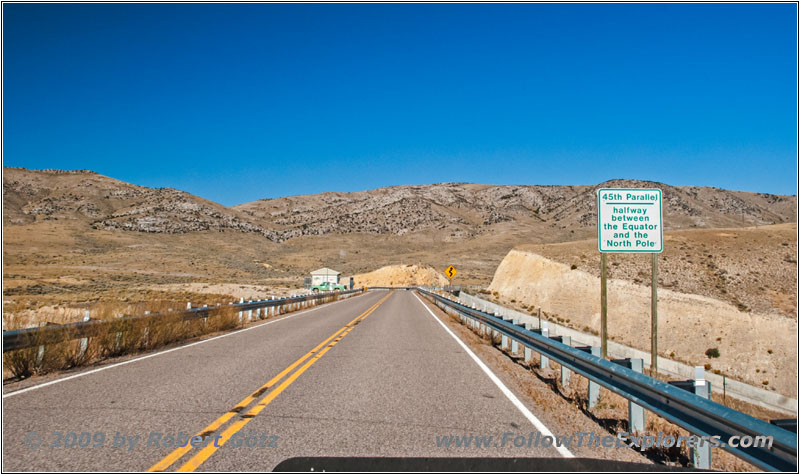 Highway 324, 45th Parallel, MT Highway 324, 45th Parallel, MT