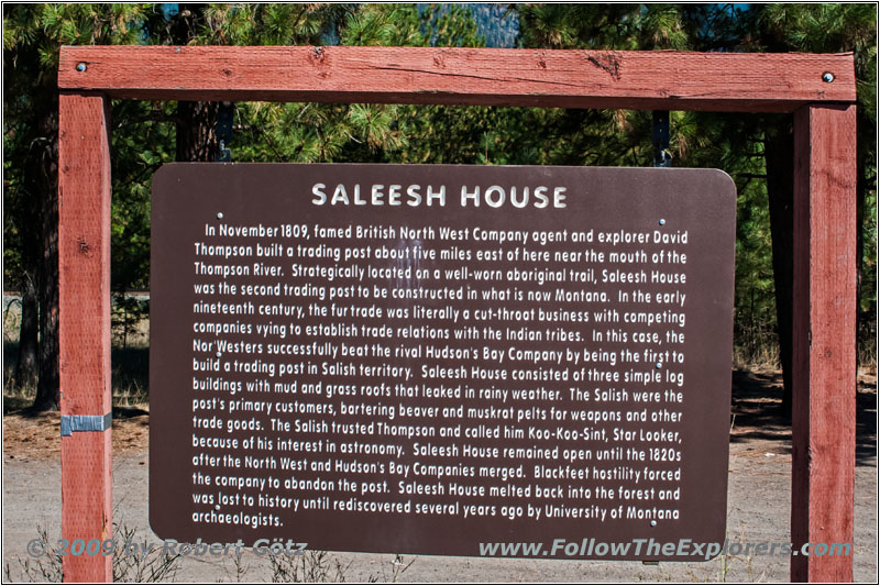 Highway 200, Marker Saleesh House, MT