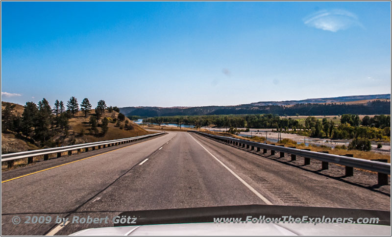 Interstate 90, Yellowstone River, Montana