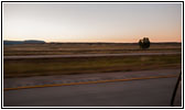 Sonnenuntergang Interstate 90, Wyoming