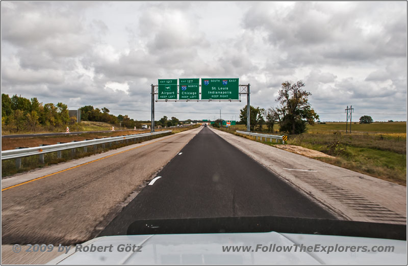 Interstate 74, Bloomington, Illinois Interstate 74, Bloomington, Illinois
