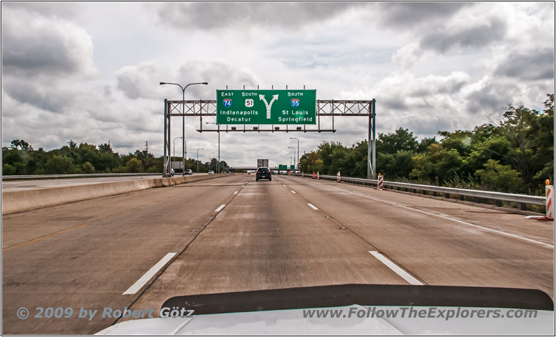 Interstate 55/74, Bloomington, Illinois Interstate 55/74, Bloomington, Illinois
