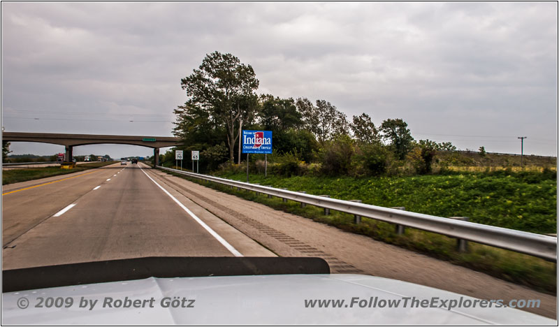Interstate 74, Staatsgrenze Illinois & Indiana Interstate 74, Staatsgrenze Illinois & Indiana