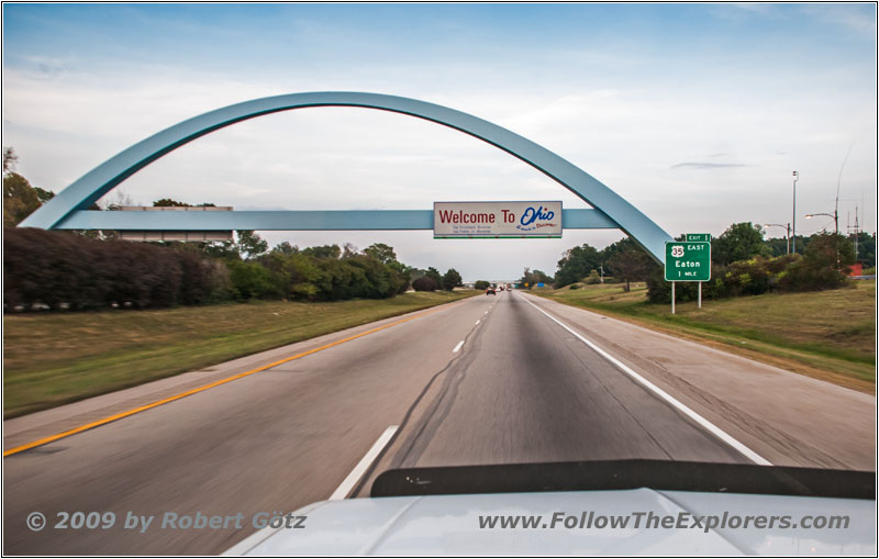 Interstate 70, Staatsgrenze Indiana & Ohio Interstate 70, Staatsgrenze Indiana & Ohio