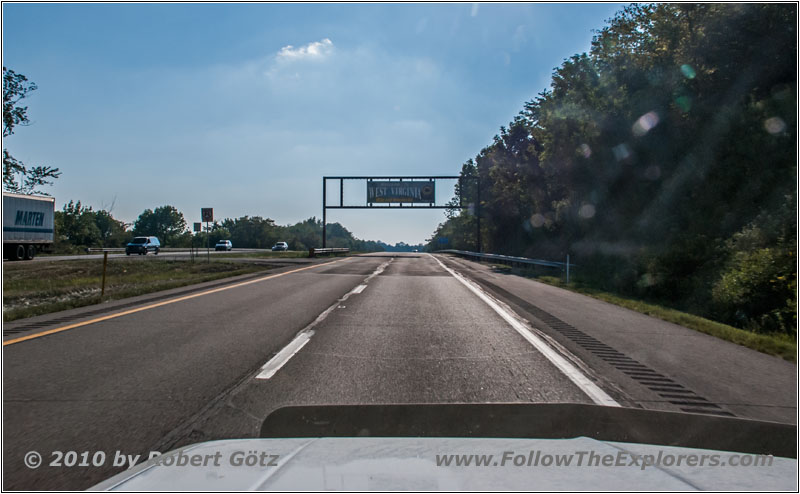 Interstate 70, Staatsgrenze Pennsylvania & West Virginia Interstate 70, Staatsgrenze Pennsylvania & West Virginia