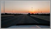 Sonnenuntergang Interstate 270, Ohio