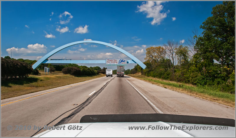 Interstate 70, Staatsgrenze Ohio & Indiana