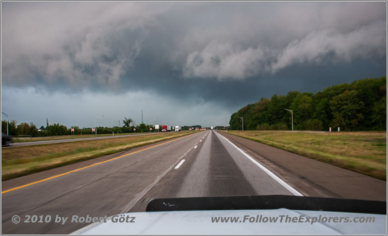 Gewitter Interstate 74, Indiana