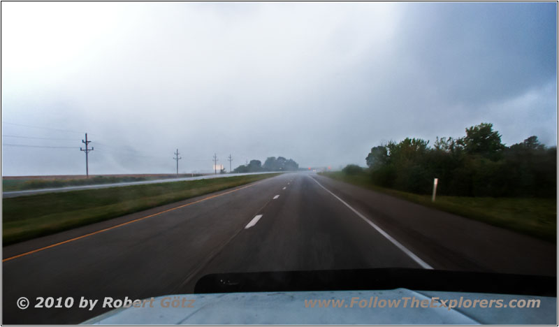 Gewitter Interstate 74, Indiana