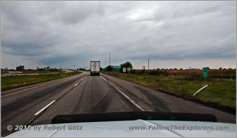 Interstate 74, Staatsgrenze Indiana & Illinois