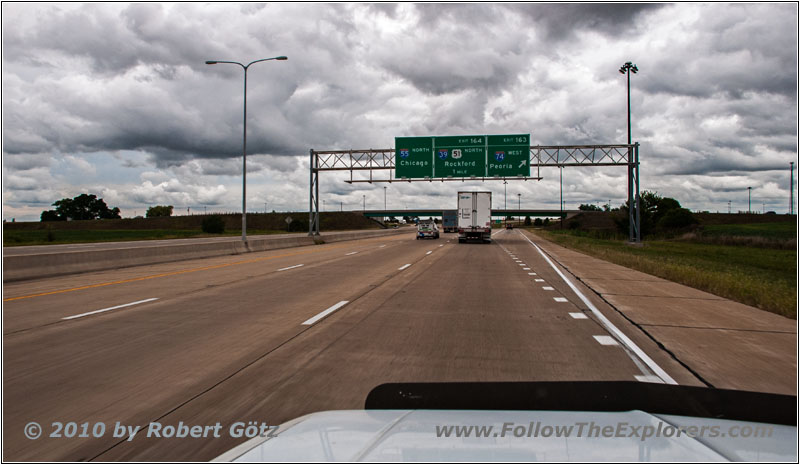 Interstate 74, Bloomington, Illinois