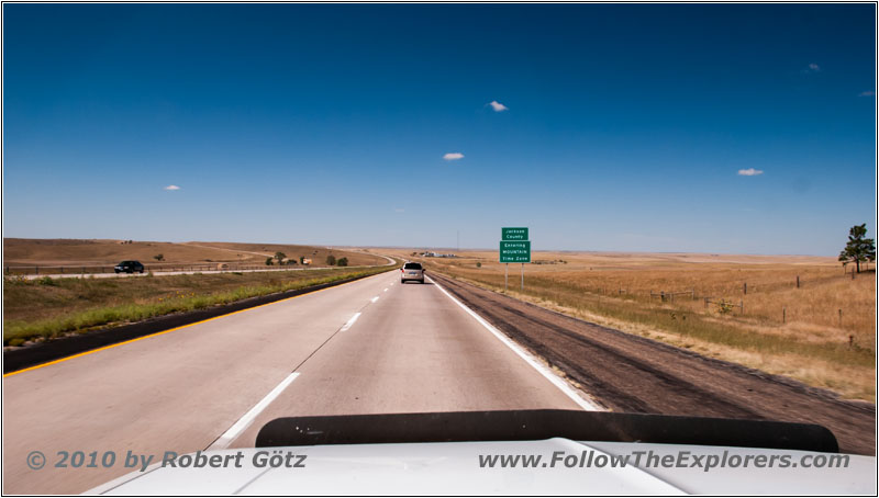 Interstate 90, Mountain Time Zone, South Dakota Interstate 90, Mountain Time Zone, South Dakota