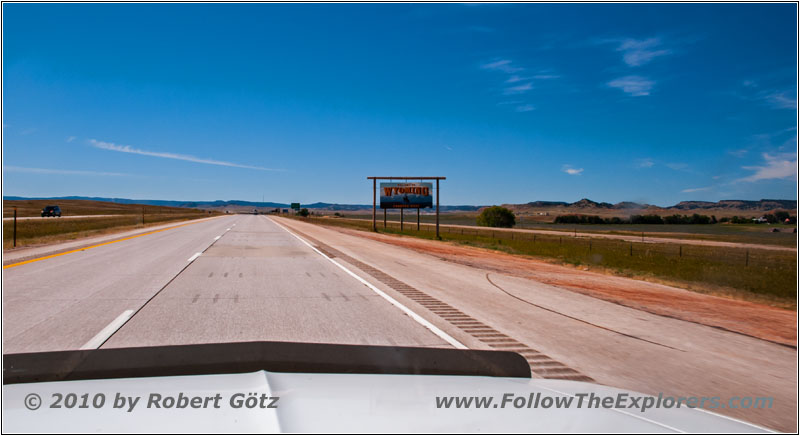 Interstate 90, Staatsgrenze South Dakota & Wyoming Interstate 90, Staatsgrenze South Dakota & Wyoming
