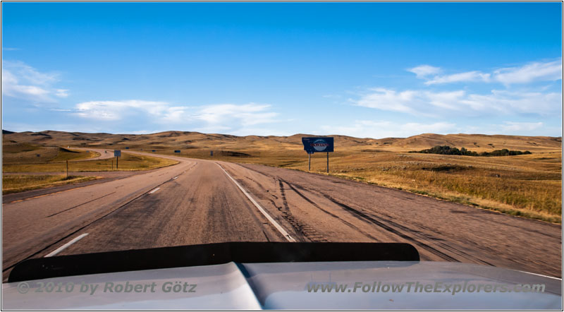 Interstate 90, Staatsgrenze Wyoming & Montana Interstate 90, Staatsgrenze Wyoming & Montana