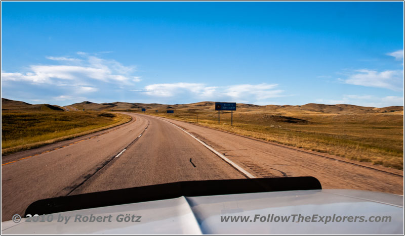 Interstate 90, Staatsgrenze Wyoming & Montana Interstate 90, Staatsgrenze Wyoming & Montana