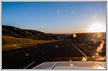 Sonnenuntergang Interstate 90, Montana