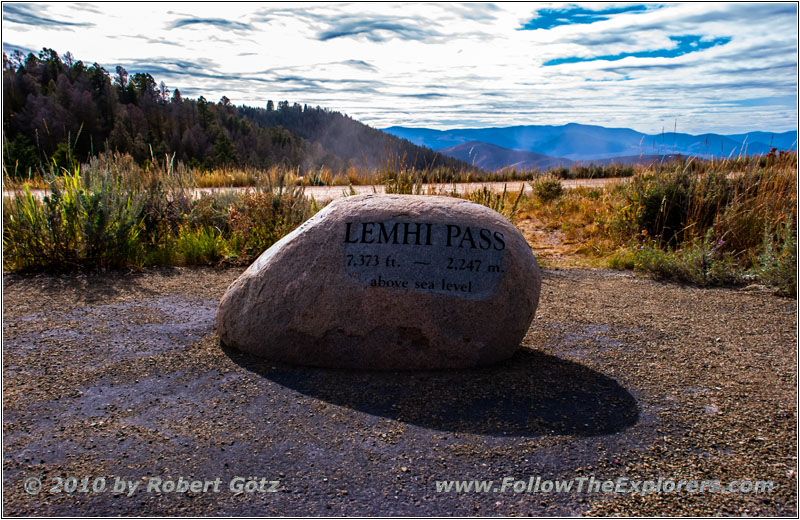 Lemhi Pass, State Line MT and ID