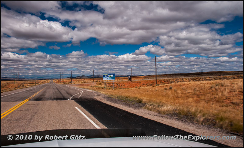 Highway 89 und 16, Staatsgrenze Wyoming & Utah