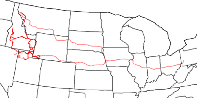 Map of second Jedediah Smith Trail