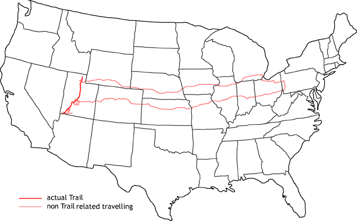 Map of third Jedediah Smith Trail