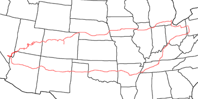 Map of fourth Jedediah Smith Trail