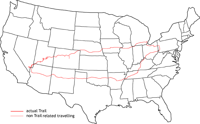 Map of fourth Jedediah Smith Trail